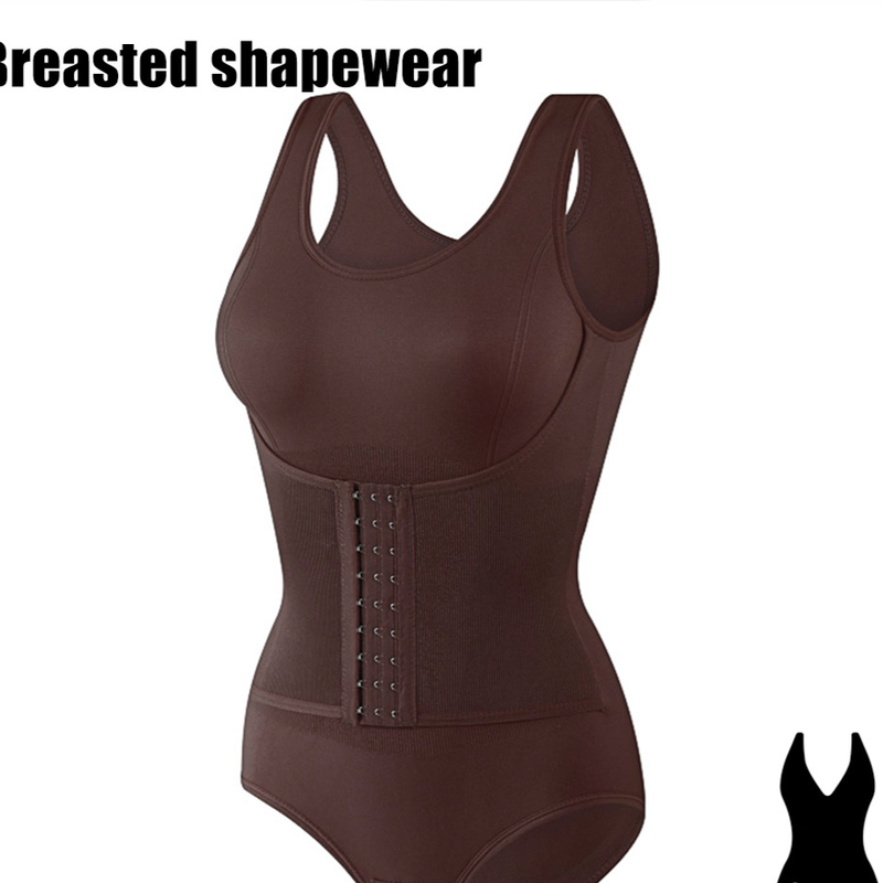 Plus Size Seamless Shapewear Bodysuit With Hook Closure – Tummy Control Butt Lift High-Waisted Slimming Underwear For Women_voghion.com