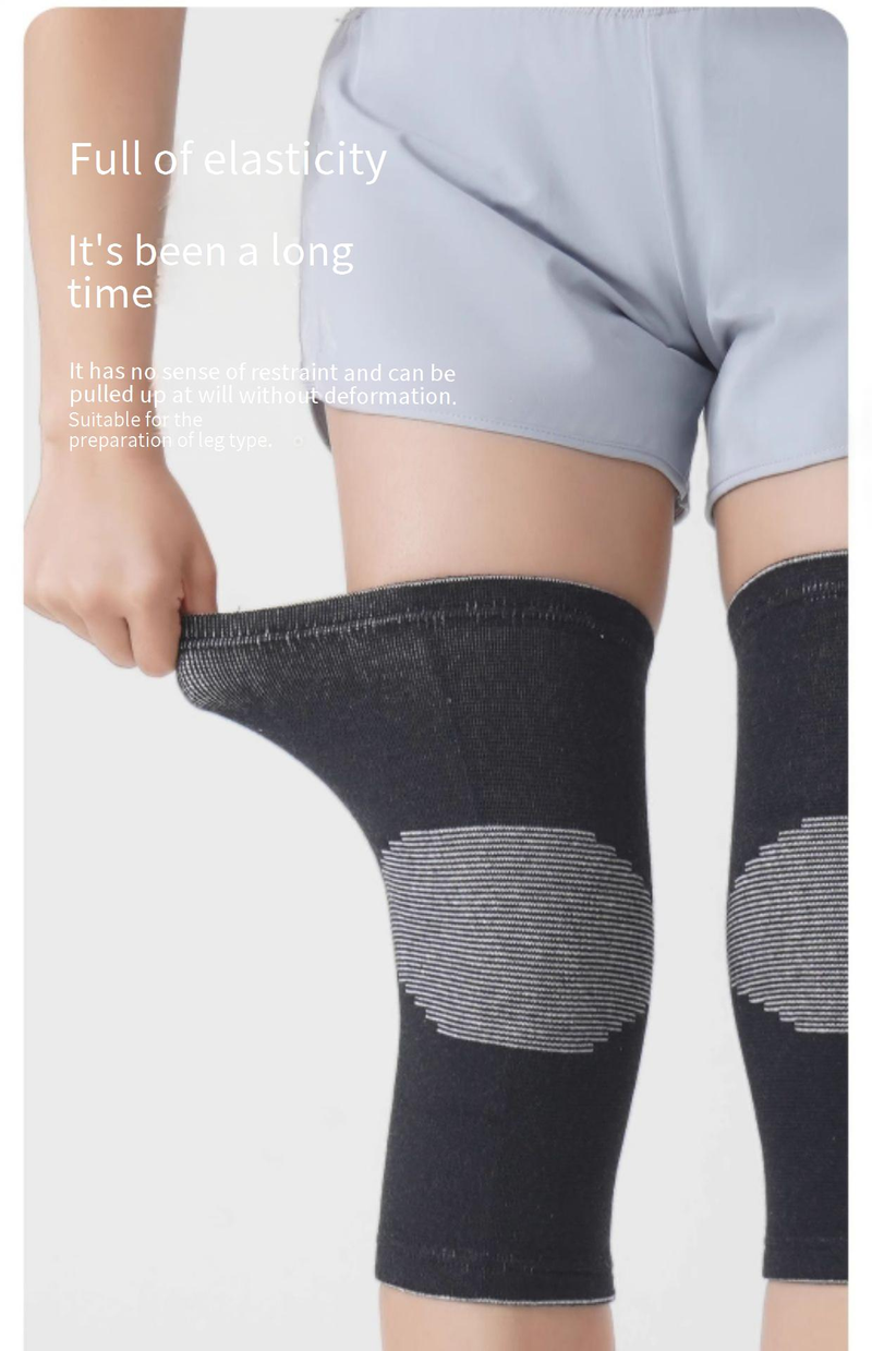 Professionele kniebrace voor dames en heren - Ademende en warme kniebeschermers voor hardlopen, fietsen, wandelen en sporten - Hoge elasticiteit en veerkracht_voghion.com