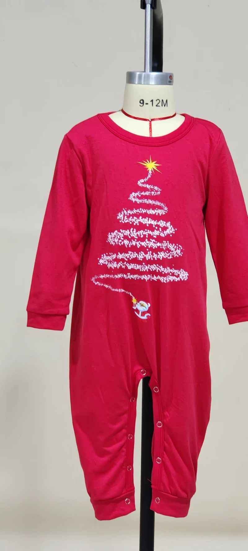 Warm Christmas Family Pajamas Set Cotton Loungewear For Parents And Children Winter Holiday_voghion.com
