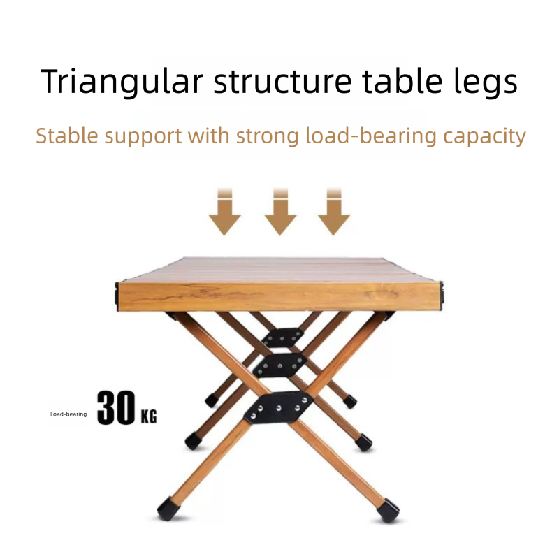 Mesa de piquenique dobrável portátil de liga de alumínio para churrasco e acampamento, leve, para uso externo_voghion.com