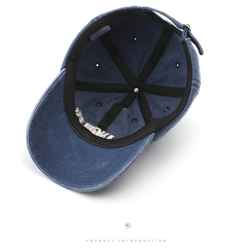 Baseballmütze aus Baumwolle für Damen und Herren, modische Stickmütze aus Baumwolle mit weichem Verschluss, lässige Retro-Snapback-Hüte, Unisex_voghion.com