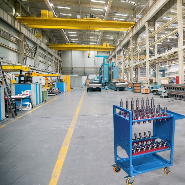 Tool Cart 40 Taper Tool Holder CNC Tool Cart CAT40 Tool Trolley BT40 Service Carts CNC Machine Tool Service Cart (CAT40 35 Capacity)_voghion.com