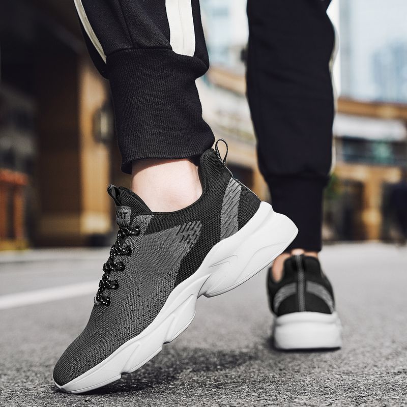 MAEDEF Baskets en maille pour hommes, chaussures de course légères et respirantes, confortables, tendance, décontractées, pour la gym et la marche, vulcanisées_voghion.com