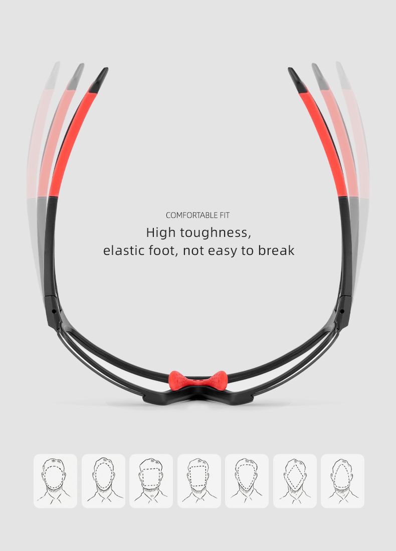 Óculos de sol esportivos fotocrômicos ROCKBROS para ciclismo de estrada MTB, óculos de proteção para homens_voghion.com