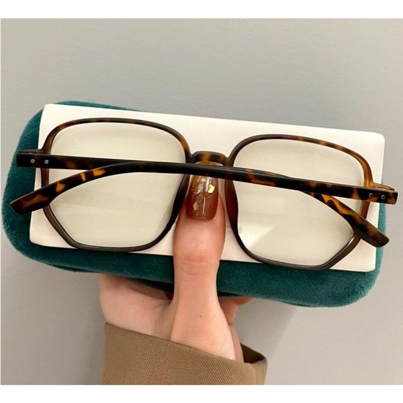 Occhiali da vista grandi quadrati alla moda, anti-luce blu, da donna, per computer, da gioco, classici, trasparenti_voghion.com