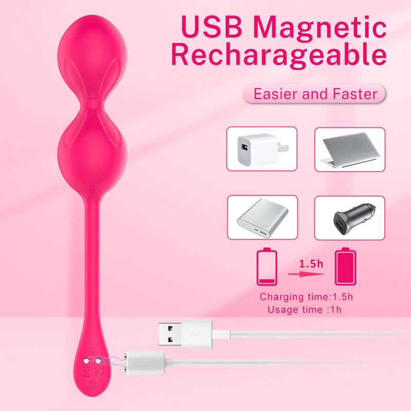 Kabelloser Fernbedienungsvibrator für Frauen, neuer vollflächiger Mini-Hantelball aus Silikon, Sexspielzeug für Erwachsene_voghion.com