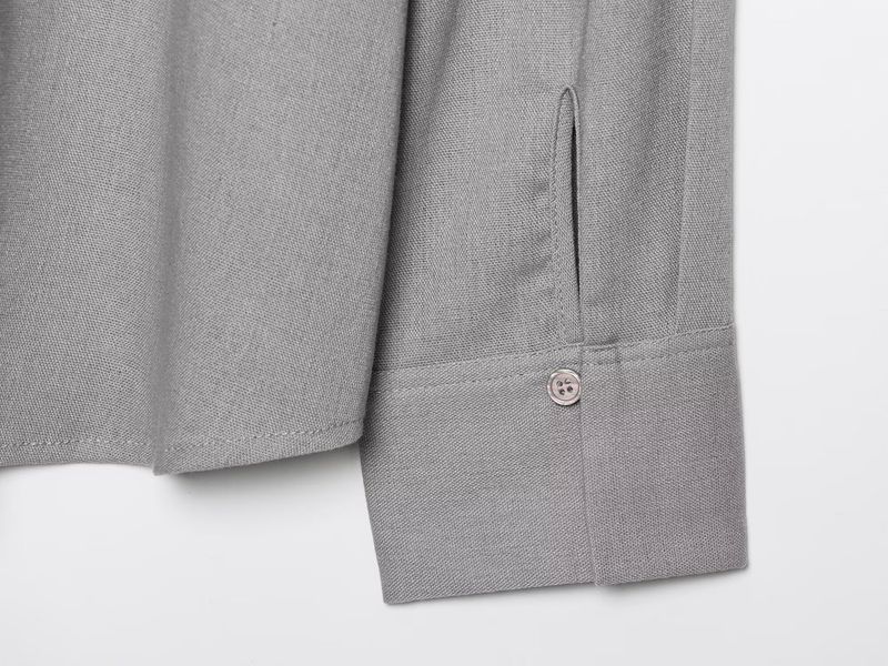 Women's Clothing Spring New Suit Shirt Long Sleeve Solid Color Casual Loose Wide Leg Pants Suit_voghion.com