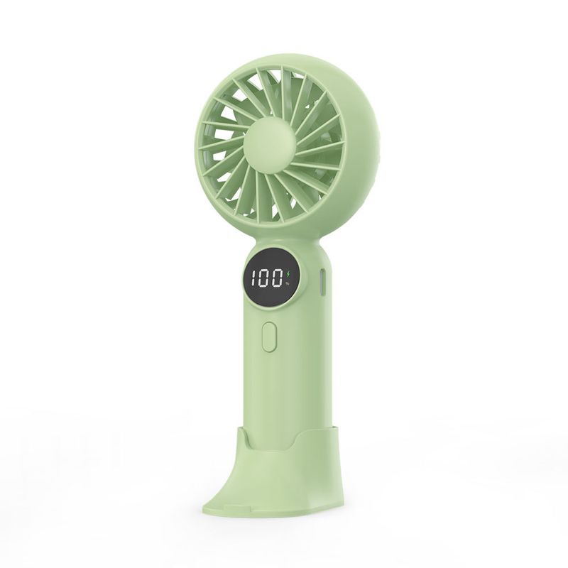 New Handheld Small Fan Charging Model Long Battery Life Usb High Speed MINI Fan High Wind Digital Display_voghion.com