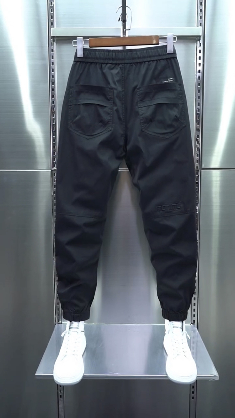 Teenage and guys Slim slimming small foot harem pants for men, handsome and versatile nine point leggings, summer thin casual overalls for men_voghion.com