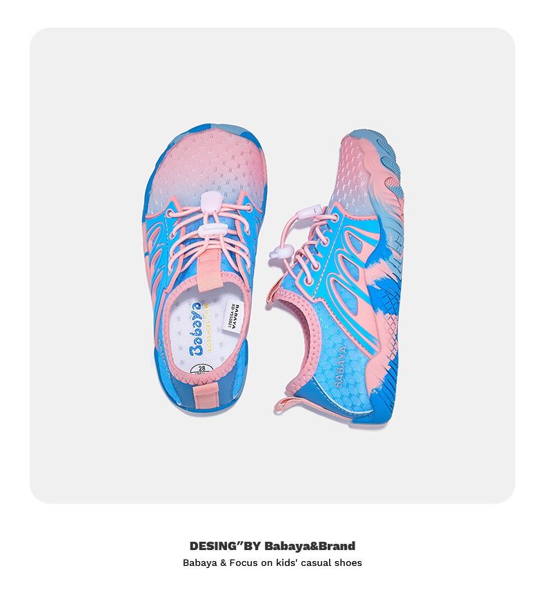 XD-YS50821 Girls' Sports Sandals, Summer New Children's Casual Breathable Running Shoes, Boys' Thin Single Mesh Shoes_voghion.com