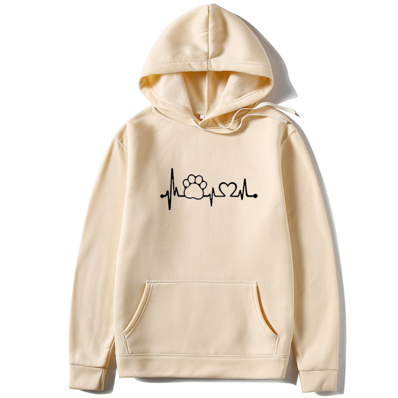 Women's long sleeved sweater women's hooded cashmere thin top autumn and winter printed coat women_voghion.com