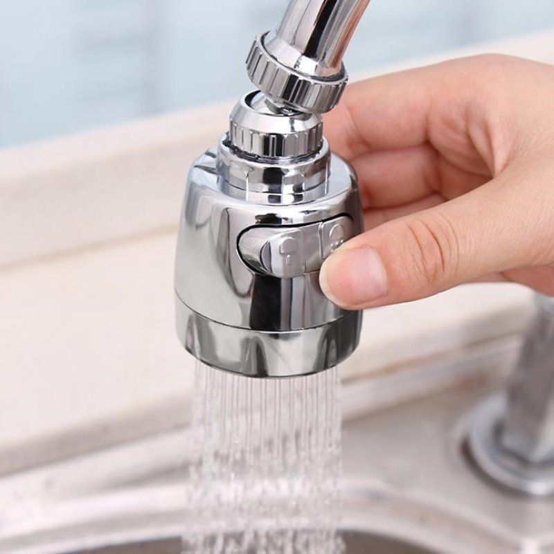 Universal tap water shower water saving rotatable filter nozzle faucet splash head extension extender_voghion.com