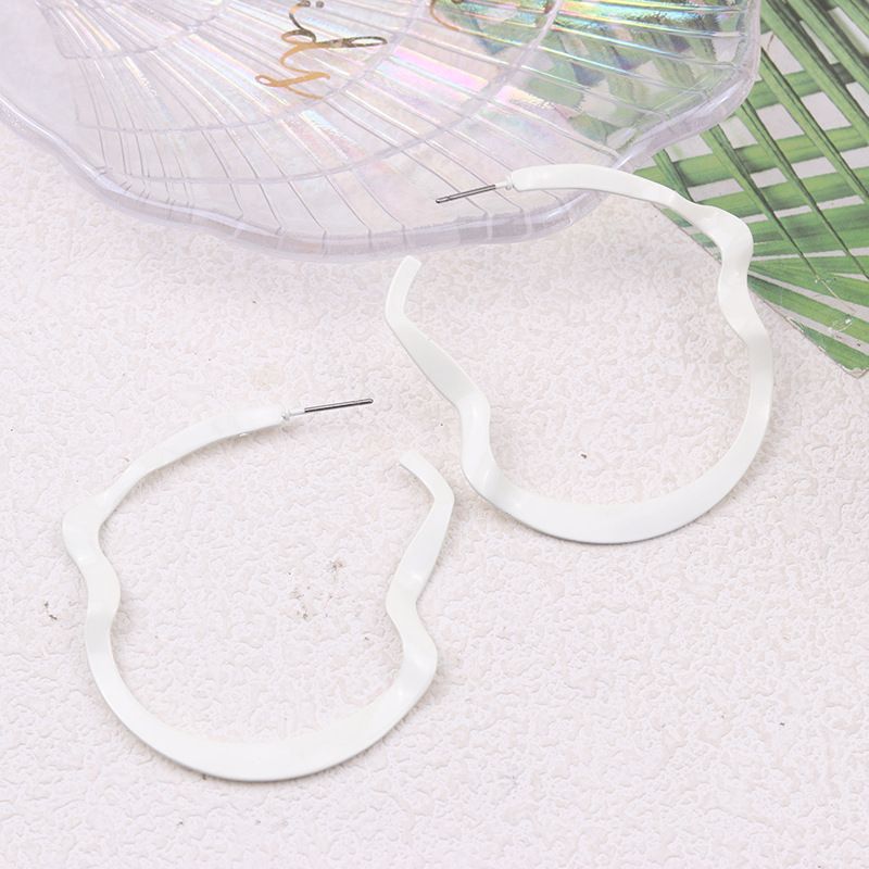 New Irregular Geometric Metal Stud Niche Design Statement Exaggerated Drop Earrings Jewelry For Women_voghion.com