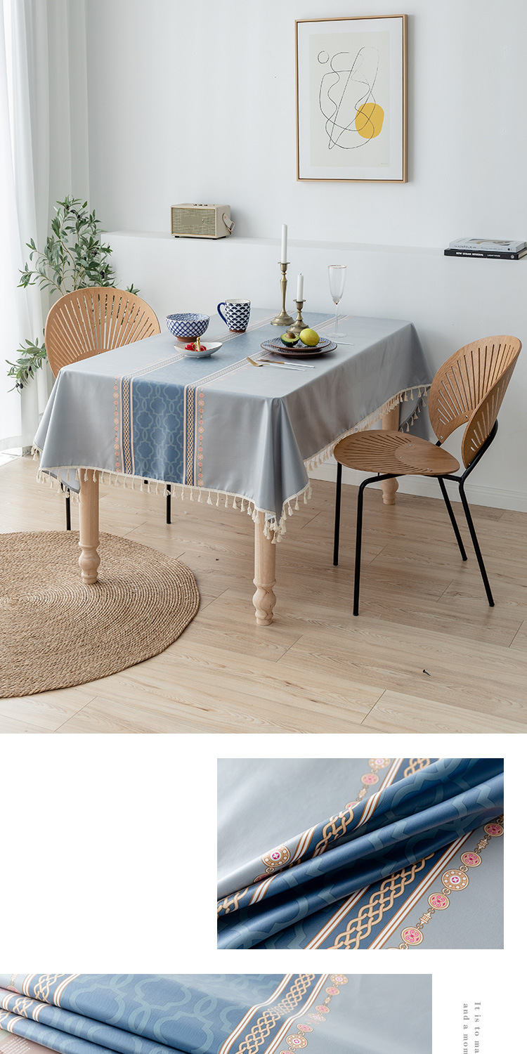 Nordic Simple Tablecloth Waterproof And Oil Proof Washable Table And Chair Rectangular Coffee Table Dining Desk P Tablecloth Table Mat_voghion.com
