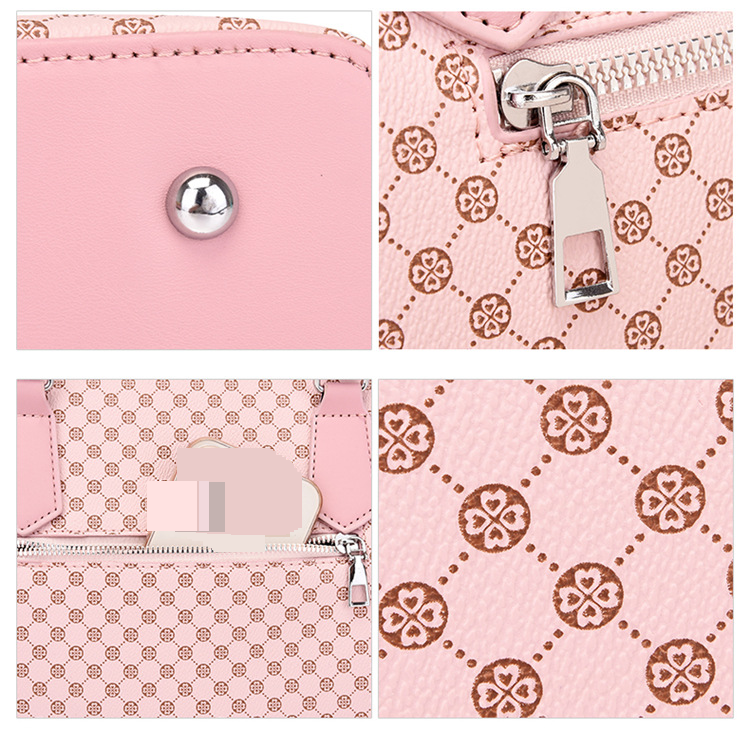 Women's Bag Fashion Printing Solid Color Large Capacity Large Capacity Mother And Child Bag Three Piece Handbag Shoulder Bag_voghion.com