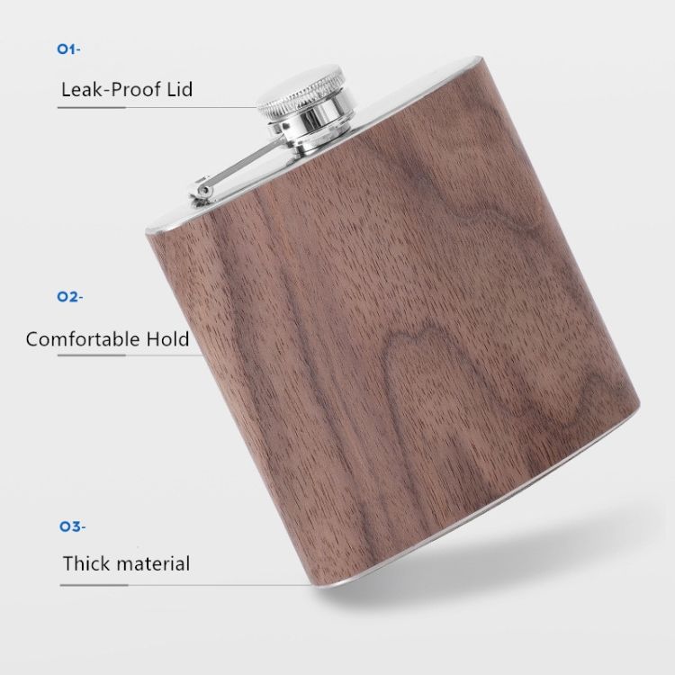 Portable Hip Flask Whiskey Wine Pot Flagon For Outdoor_voghion.com