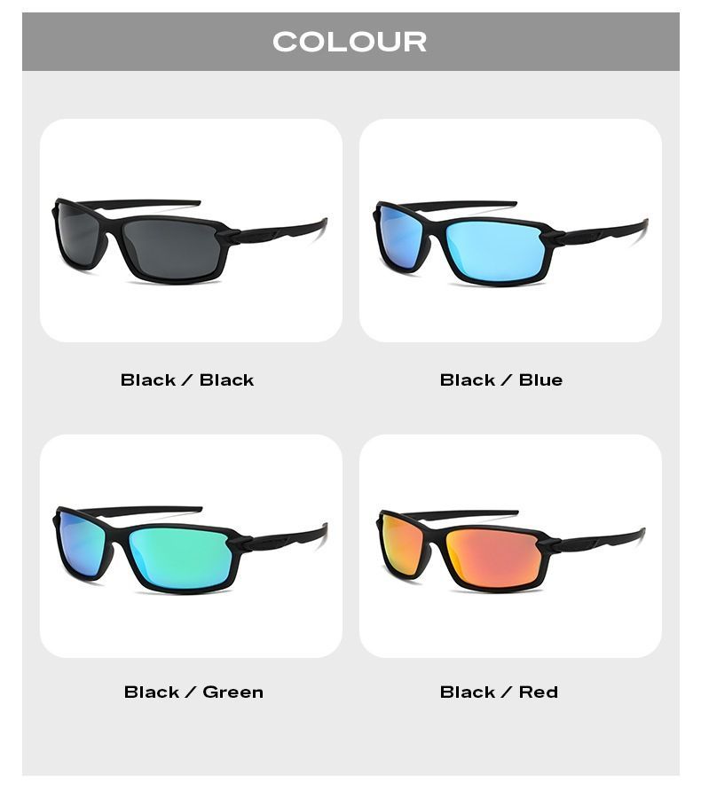 Occhiali da sole leggeri con protezione UV, occhiali da sole polarizzati colorati per la pesca selvaggia._voghion.com