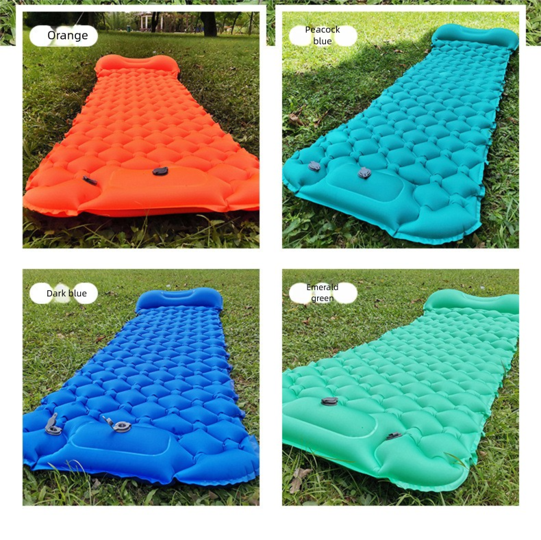 Colchão inflável dobrável para lazer ao ar livre, camping e escritório, com proteção contra umidade._voghion.com