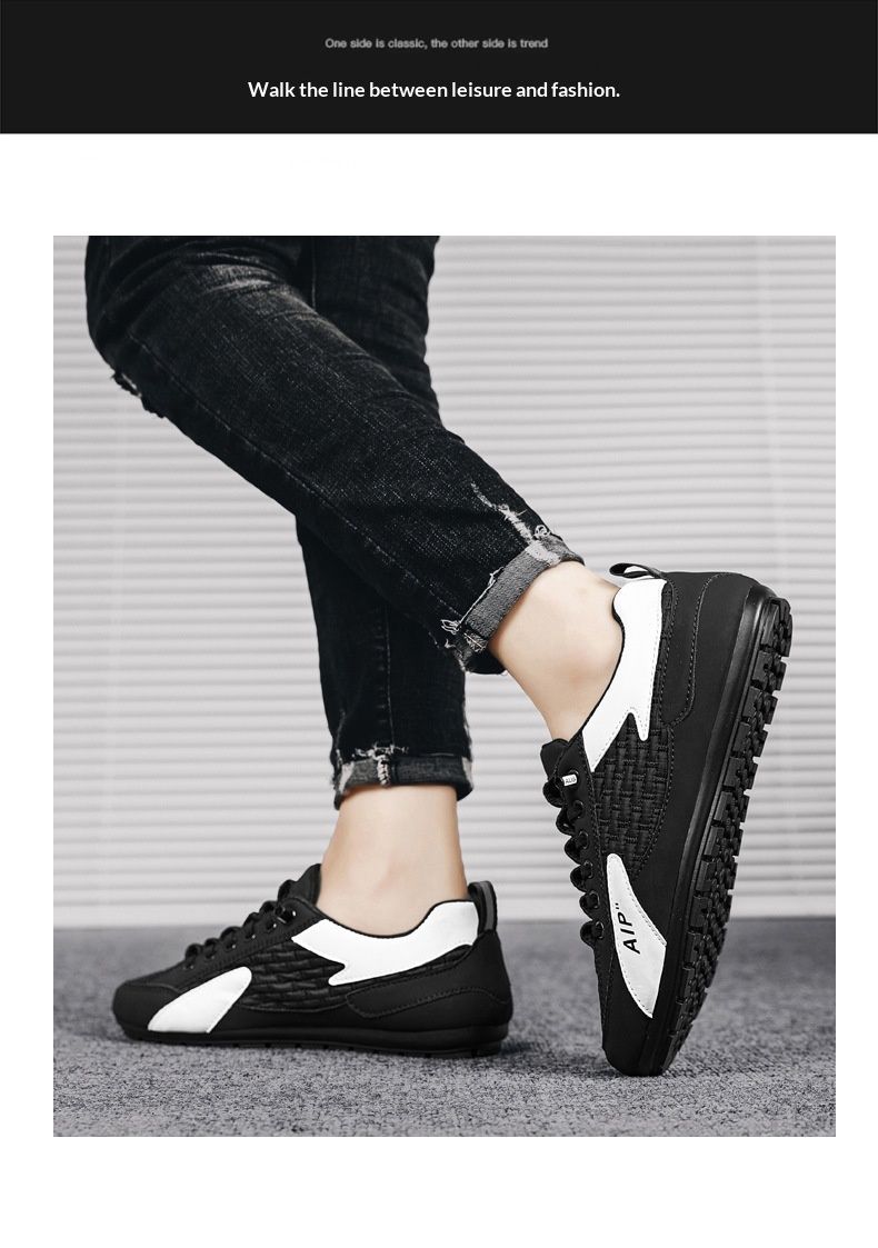 Glide Spring New Slip-On Sports Casual Soft Sole Work Safety Shoes Men's Loafers_voghion.com