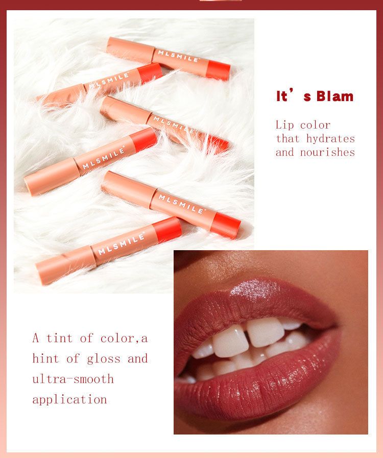 Getönter, feuchtigkeitsspendender Lippenbalsam und Lippenstift in sechs Farben_voghion.com