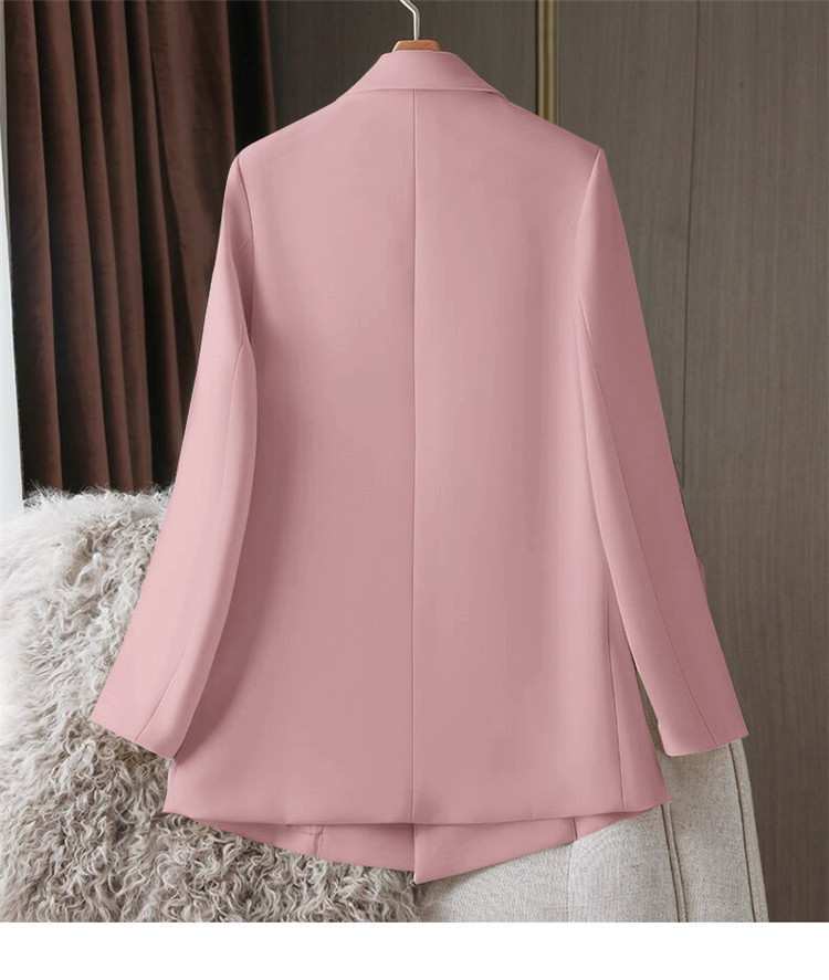 Damenmode Lose weiße Anzugjacke_voghion.com