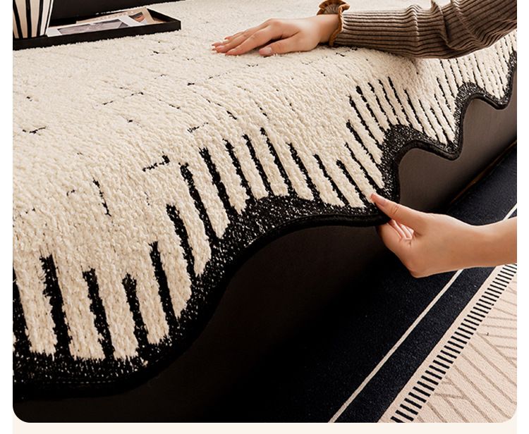 Fodera per cuscino divano irregolare in peluche di alta qualità, antiscivolo, spessa ed elegante, per divani componibili, divani a due posti e chaise longue (diverse misure e colori)_voghion.com