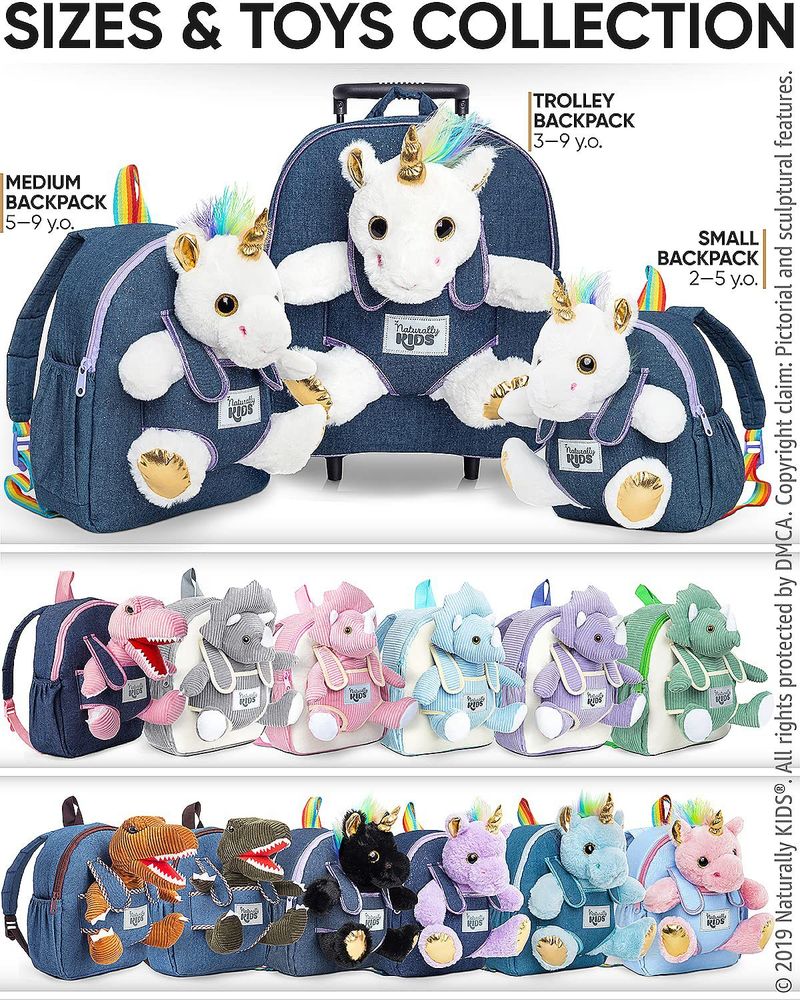 Kanner Schoultasch Denim Dinosaurier Rucksack ofnehmbar Grondschoul Schüler Spillschoul léif Cartoon Rucksack_voghion.com