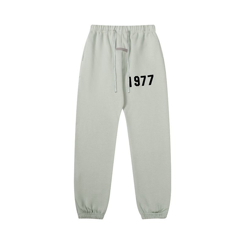 Calças de lã com logotipo da marca de roupas masculinas da moda, essenciais, F OG, calças masculinas e femininas_voghion.com