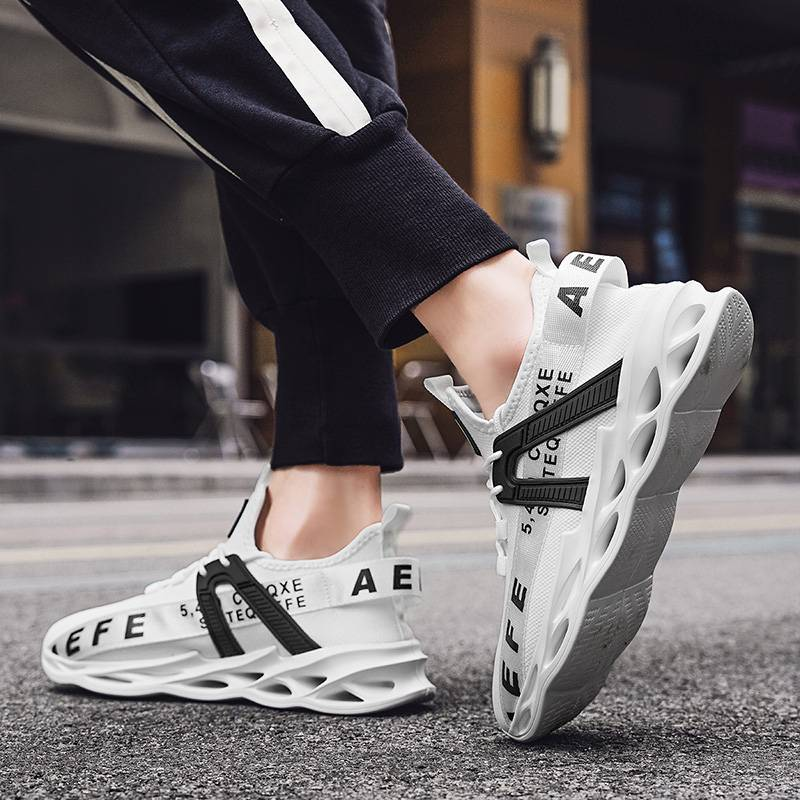 Nuevos zapatos casuales explosivos para deportes al aire libre, transpirables, ligeros, de talla grande, sin cordones, para correr_voghion.com