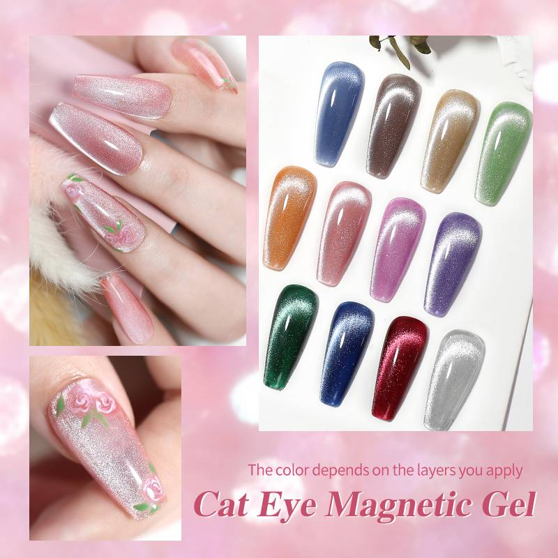 Arte Clavo 2 stks Set 10 ML Cat Eye Gel poetsmiddelen Glanzend Kristal Magnetische Nagellak UV Gel Nail Art Soak Semi Permanente Vernis_voghion.com