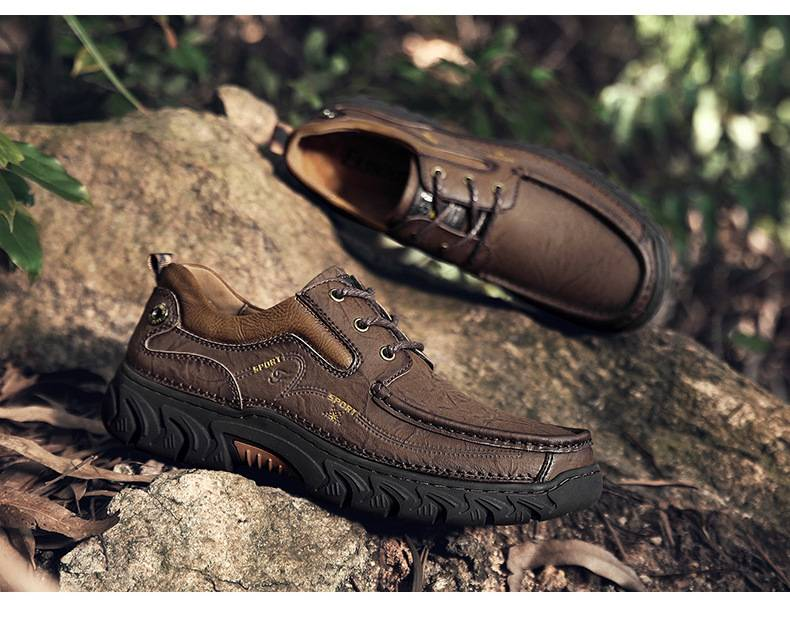 New men's shoes, casual shoes, trendy plus size cross-border men's shoes, cowhide fashionable height increasing casual leather shoes for men_voghion.com
