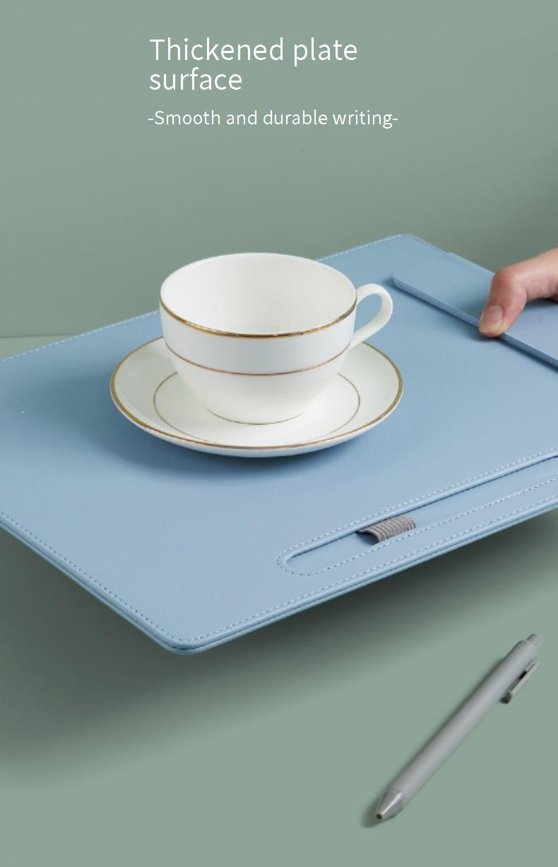 Tableau d'écriture professionnel A4 avec porte-stylo – Idéal pour les étudiants, le bureau et les réunions d'affaires – Option de logo personnalisable_voghion.com