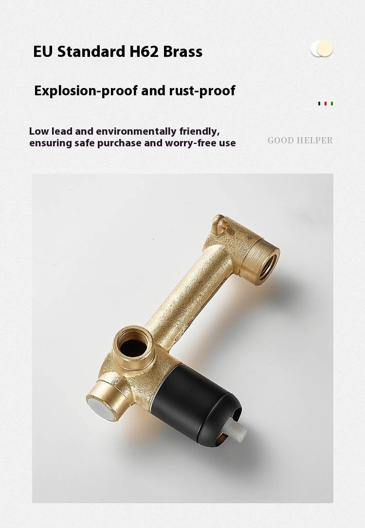 Premium Wall-Mounted Basin Mixer Tap – Concealed Thermo-Fusion Installation (Hot/Cold Water, Ceramic Disc, 360° Swivel Spout Copper Body)_voghion.com
