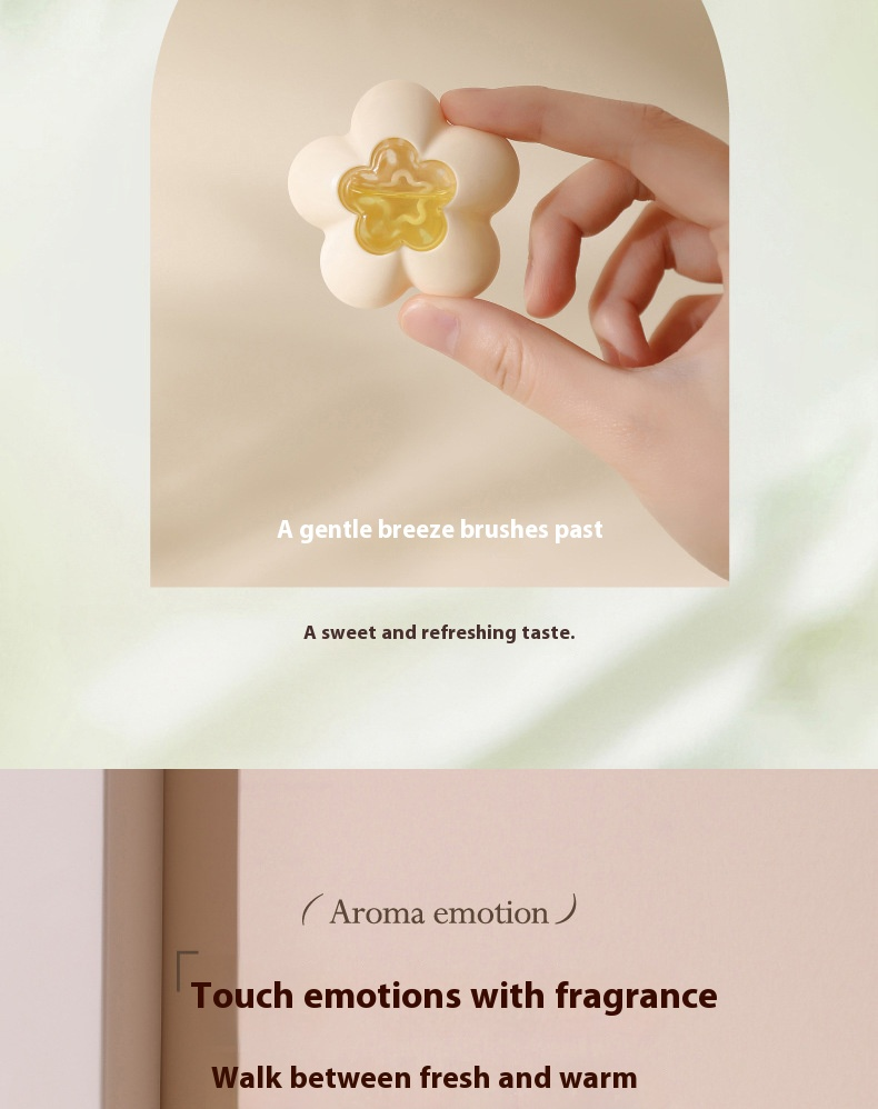 Lufterfrischer für Auto und Bad, Blumenduft (Osmanthus/Gardenie/Weißer Pfirsich), Lüftungsclip-Design, lang anhaltender Duft, Geruchsneutralisierer_voghion.com