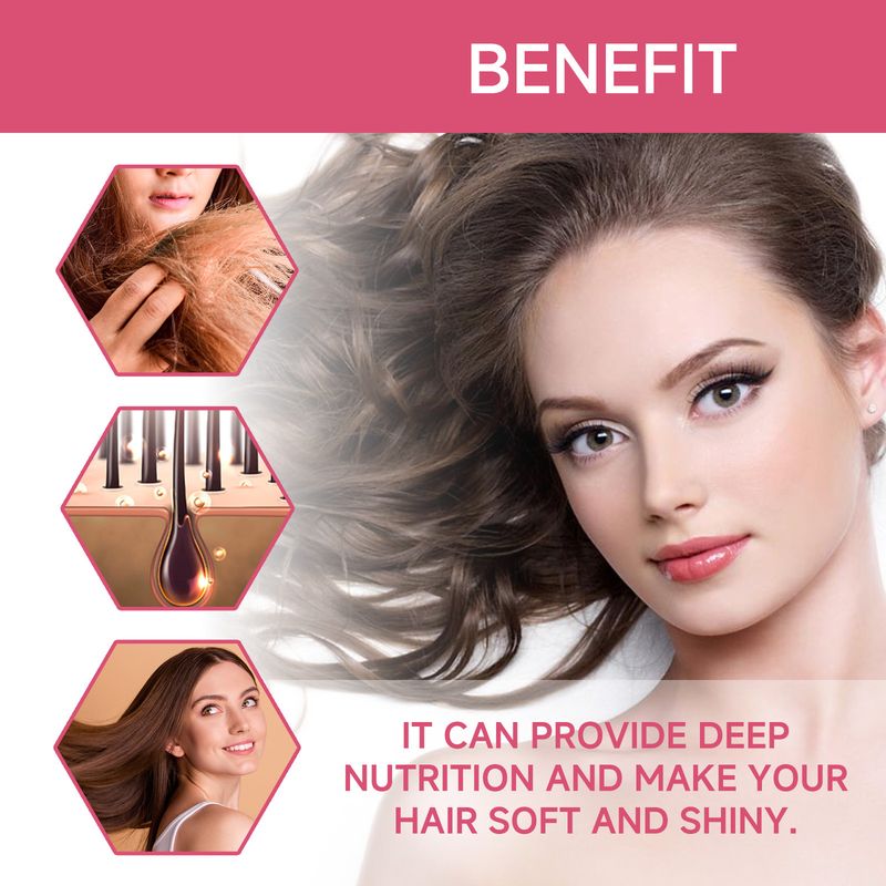 OUHOE Olio essenziale per la cura dei capelli nutriente, denso e leggero, rinfrescante e non appiccicoso_voghion.com