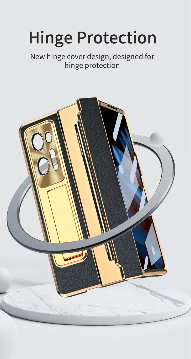 Pro Oppo Find N2 Luxusní obchodní multifunkční tvrzený ochranný kryt obrazovky, držák fólie na telefon, kryt_voghion.com