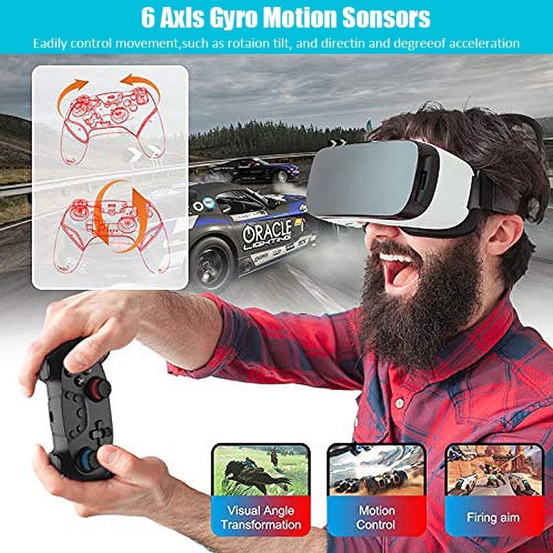 Private Model Explosive Six Axis Gyroscope Switch Pro Game Bluetooth PC Controller_voghion.com