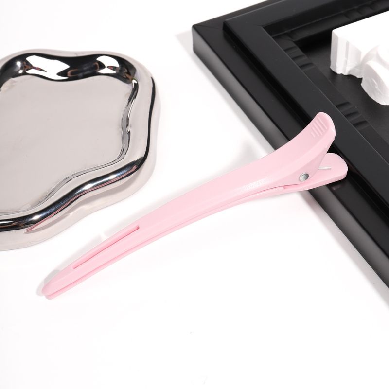 Pince à bec de canard longue non marquante de qualité professionnelle - Grande taille pour le lavage du visage, le maquillage, la frange et le positionnement des cheveux pour coiffeur_voghion.com