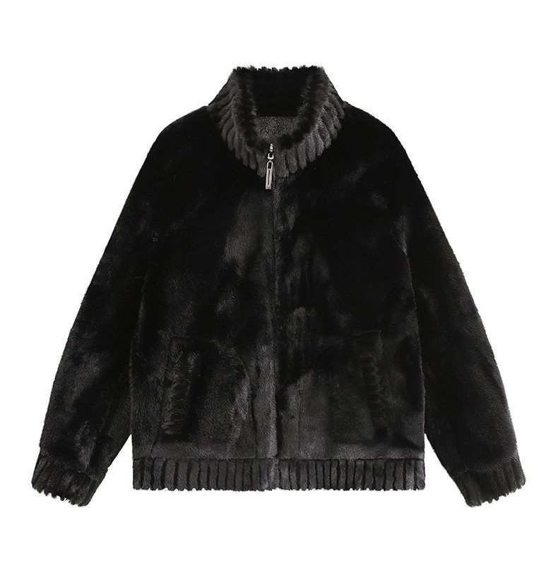 Veste polaire réversible pour homme – Mélange de polyester imperméable, design double face noir/marron (M-4XL), un indispensable du streetwear_voghion.com