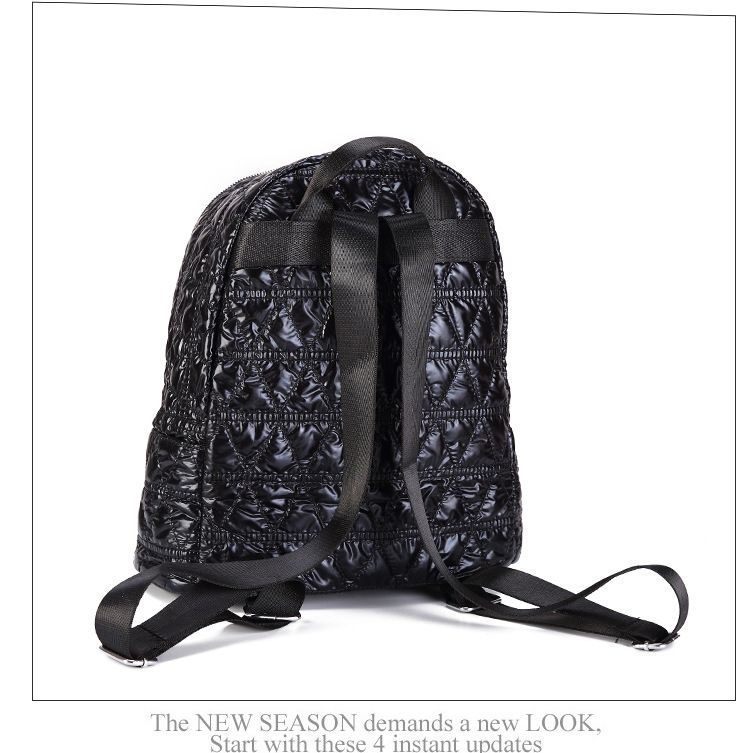 lightweight waterproof down fabric casual backpack space cotton backpack_voghion.com