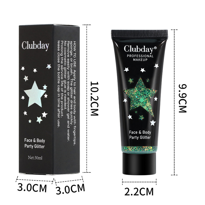 Beauty gel liquid sequin body Christmas makeup chameleon hose eye shadow_voghion.com