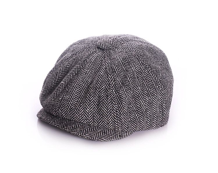 Kinderbaretten voor de herfst en winter, petten voor ouders en volwassenen, achthoekige krantenjongensmutsen voor baby's, voorwaartse petten voor heren en dames_voghion.com