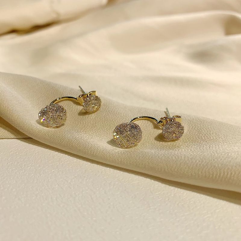 Women's earrings new trendy high-end temperament round face modification earrings for women summer niche design small fragrant earrings_voghion.com