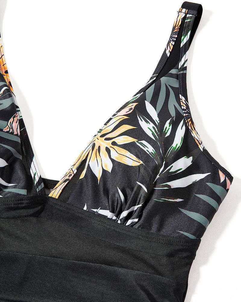 Maillot de bain une pièce taille haute pour femme, moulant, sexy et ajouré, avec points chauds_voghion.com