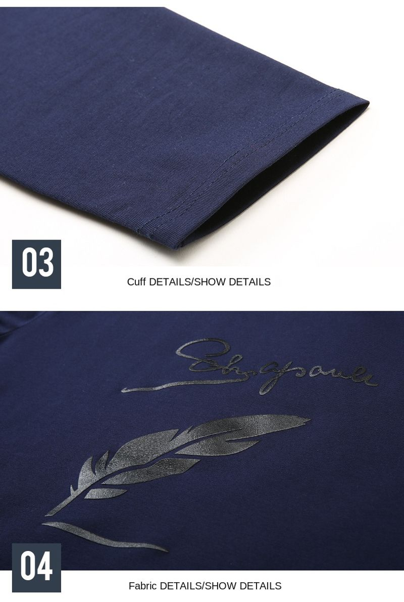 Neue Modemarke Designer Plain Print T-Shirt Männer in großen Mengen Langarm O Hals 95 % Baumwolle 5 % Spandex Tops Casual Herren_voghion.com