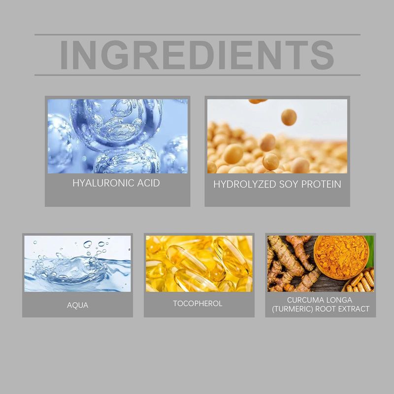 Hyaluronsäure-Creme, feuchtigkeitsspendende Feuchtigkeitscreme mit Hyaluronsäurehydrolysat und Sojaprotein_voghion.com