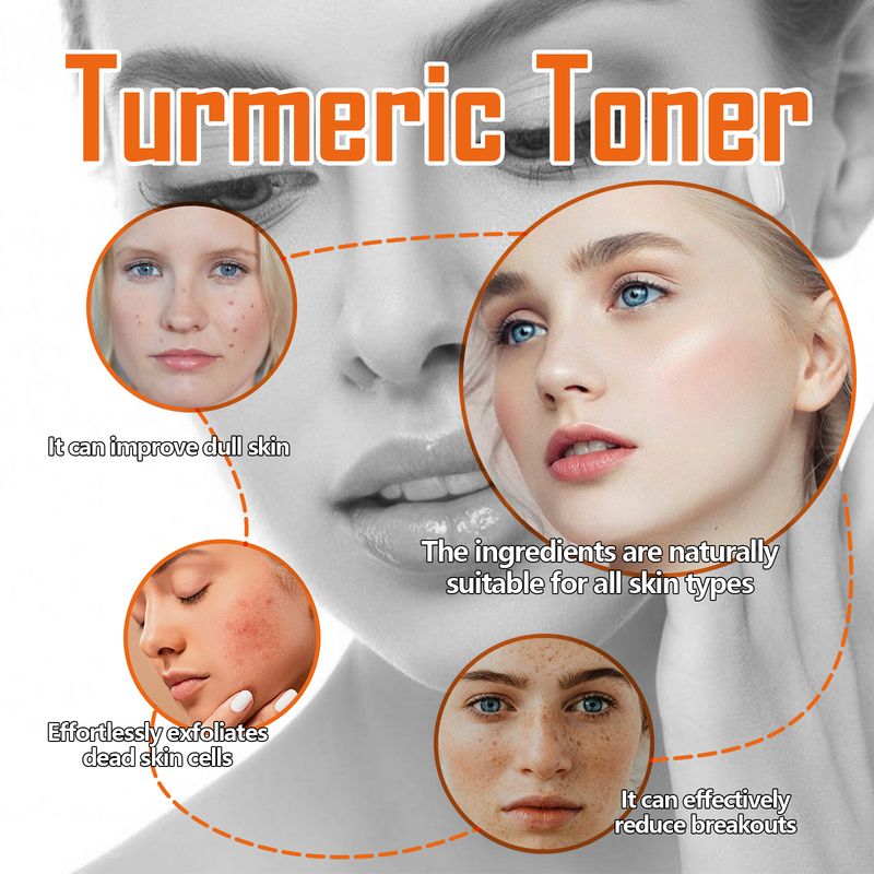 West&Month Turmeric Toner, Deep Hydrating Firming And Moisturizing Facial Skin Toner_voghion.com