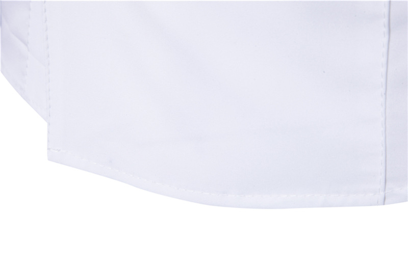 camicia slim a maniche lunghe doppiopetto da uomo Camicia casual da uomo in stile britannico_voghion.com