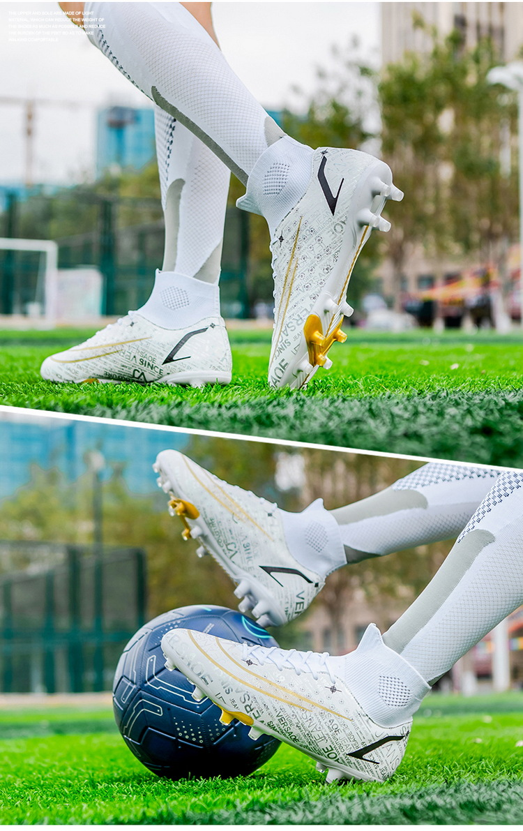 Scarpa da calcio alta per ragazzi e ragazze, tf spiker, turf foot, scarpe da allenamento per campus_voghion.com