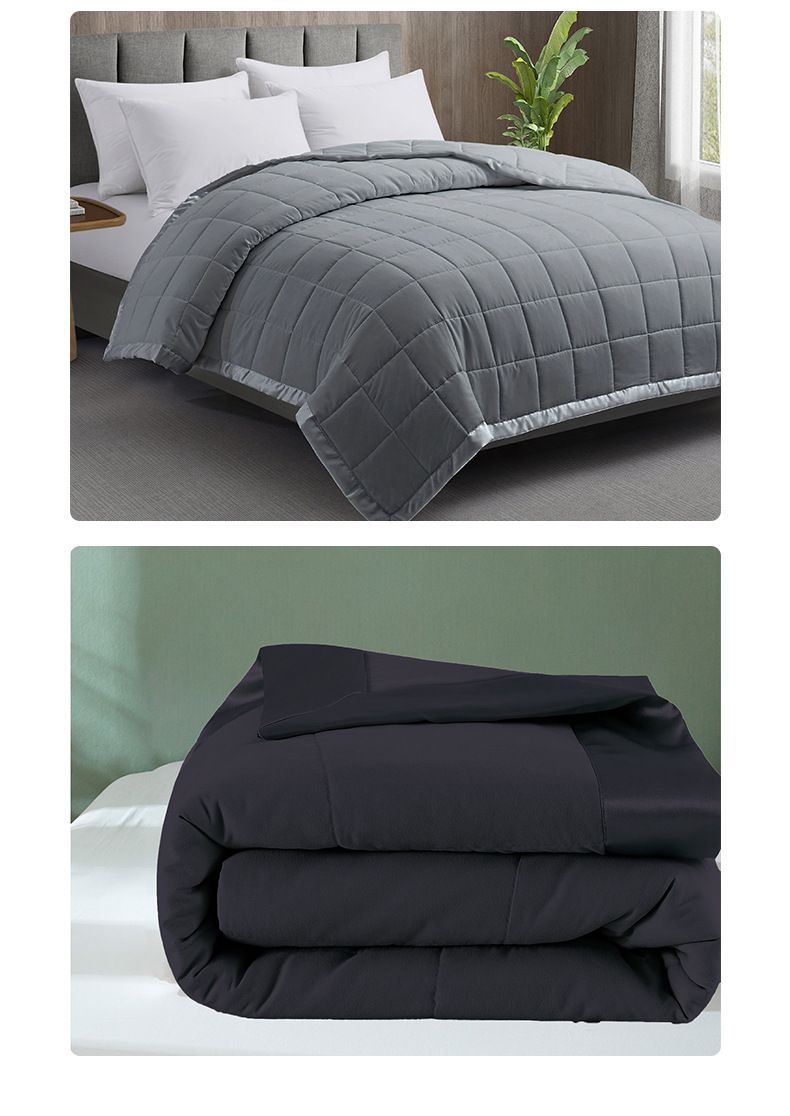 Quilted Mattress Pad – Reinforced Polyester Border Blanket, 1500g+ Weight, Non-Slip Bed Protector For Home & Hospitality (Multiple Sizes & Colors)_voghion.com